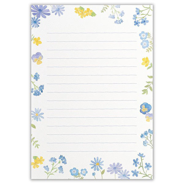 Papier Lettre & Enveloppe Flower - Papeterie | Moshi Moshi Japan