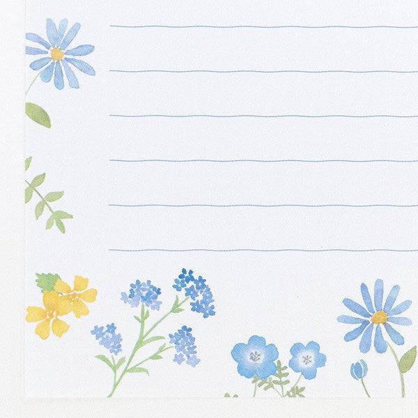 Papier Lettre & Enveloppe Flower - Papeterie | Moshi Moshi Japan