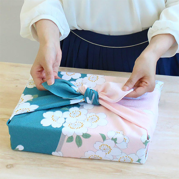 Furoshiki Fleur de Cerisier - Chirimen | Moshi Moshi Paris Japan