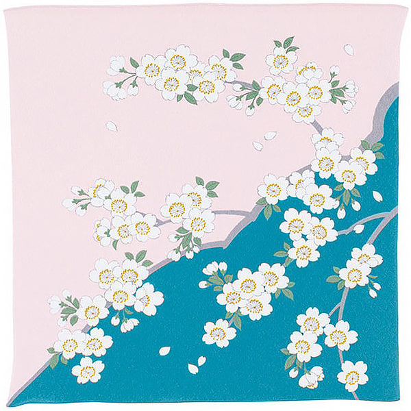 Furoshiki Fleur de Cerisier - Chirimen | Moshi Moshi Paris Japan