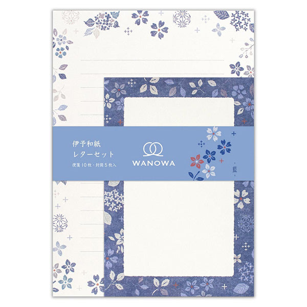 Papier Lettre & Enveloppe - Wanowa Indigo | Moshi Moshi Paris