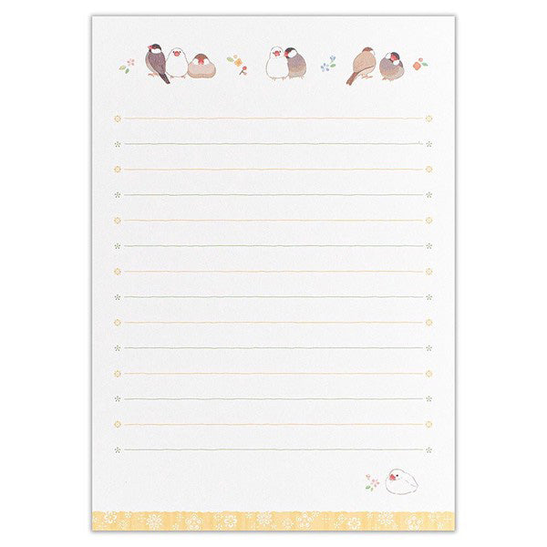 Papier Lettre & Enveloppe Birds - Papeterie Kawaii | Moshi Moshi Paris