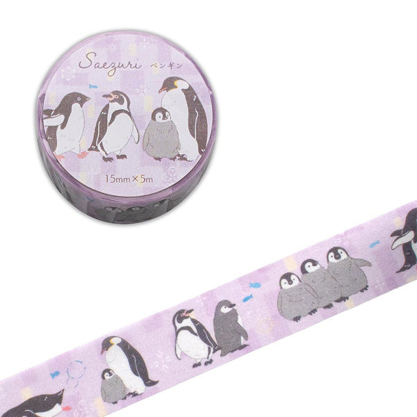 Washi Tape Saezuri Pingouin - Made in Japan | Moshi Moshi Paris