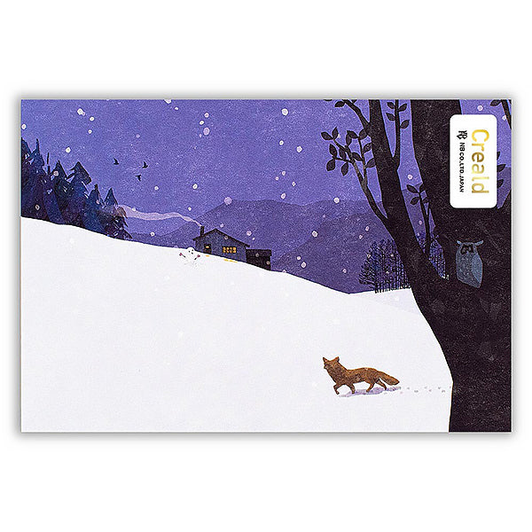 Carte Postale Winter Night - Papeterie | Moshi Moshi Paris Japan