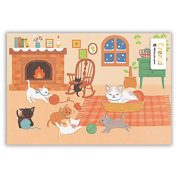 Carte Postale Winter Cat - Papeterie Kawaii | Moshi Moshi Paris