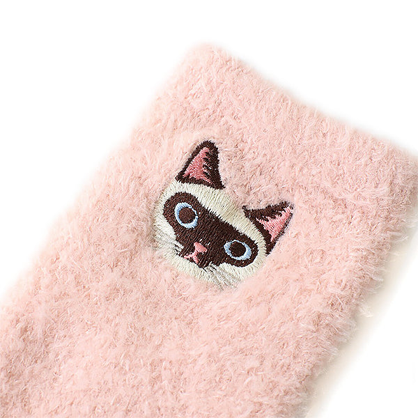 Chaussette D'Intérieur - Chat Siamese | Moshi Moshi Paris Japan