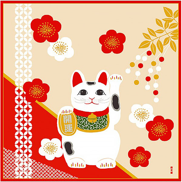 Furoshiki Maneki Neko - Emballage Cadeaux | Moshi Moshi Paris