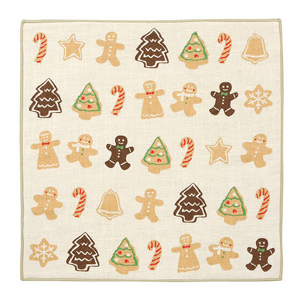 Serviette Japonaise - Bonhomme de Pain d'Epice | Moshi Moshi Paris 