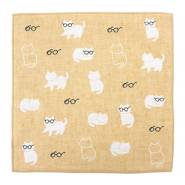 Serviette Mr. Cat - Made in Japan | Moshi Moshi Paris Boutique