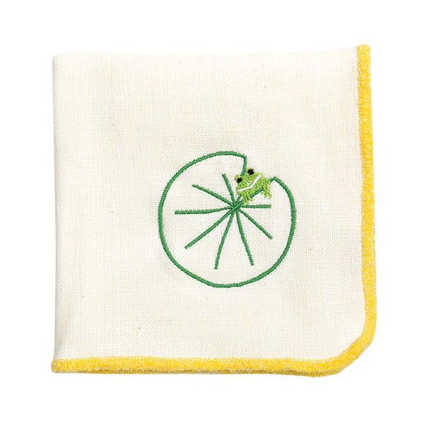 Serviette Japonaise - Lotus Frog | Moshi Moshi Boutique Paris