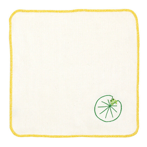 Serviette Japonaise - Lotus Frog | Moshi Moshi Boutique Paris