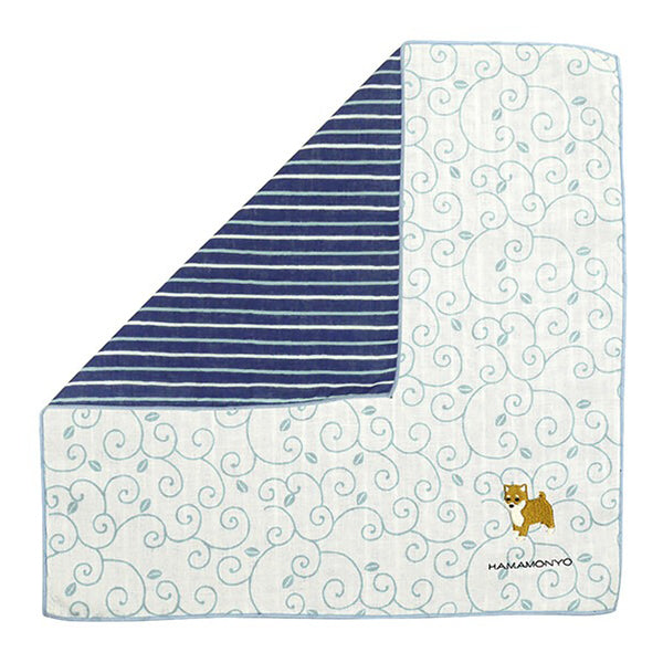 Serviette Shiba Arabesque - Made in Japan | Moshi Moshi Boutique 