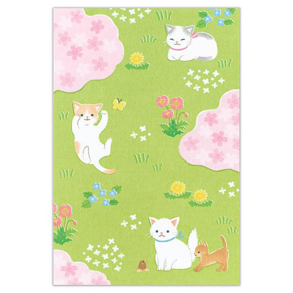 Carte Postale Spring & Cat - Papeterie Kawaii | Moshi Moshi Paris 