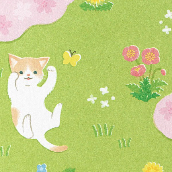 Carte Postale Spring & Cat - Papeterie Kawaii | Moshi Moshi Paris 