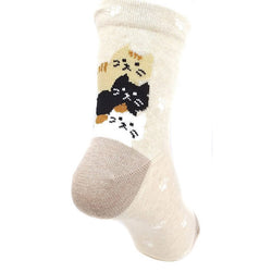 Chaussette Chat Triplette - Made in Japan | Moshi Moshi Paris Boutique