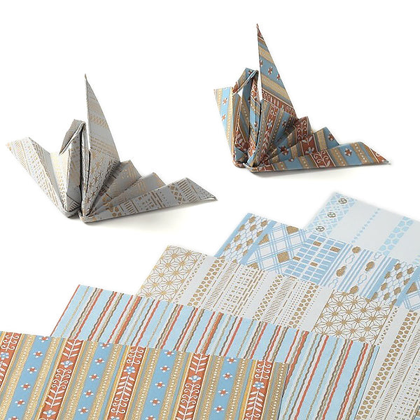 Papier Origami Stripes - Papier Washi Japonais | Moshi Moshi Paris