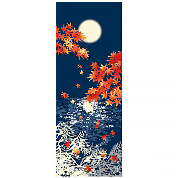 Tenugui Autumn Moonlight - Déco Japonaise | Moshi Moshi Paris