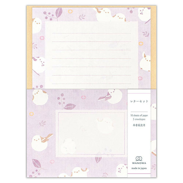 Papier Lettre & Enveloppe Japonais - Birds | Moshi Moshi Paris