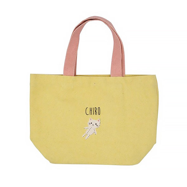 Mini Tote Bag Cat Chan - Yellow, 26x30cm