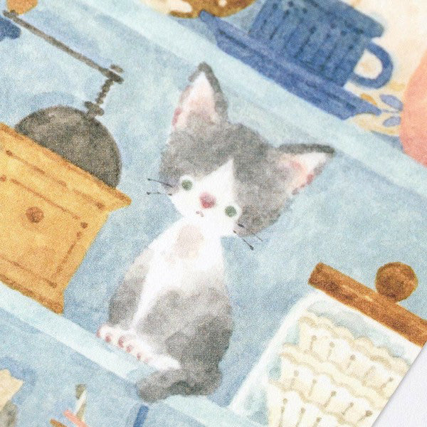 Carte Postale Cat Café - Papeterie Kawaii | Moshi Moshi Paris 