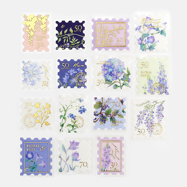 Stickers Kawaii -  Botanical Stamps | Moshi Moshi Papeterie