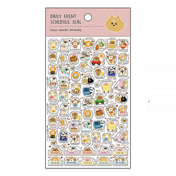 Stickers Animal Gold Foil - Kawaii Animal | Moshi Moshi Papeterie 