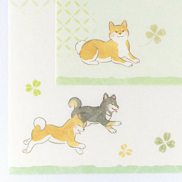 Papier Lettre Yufumi - Shiba Inu | Moshi Moshi Papeterie 