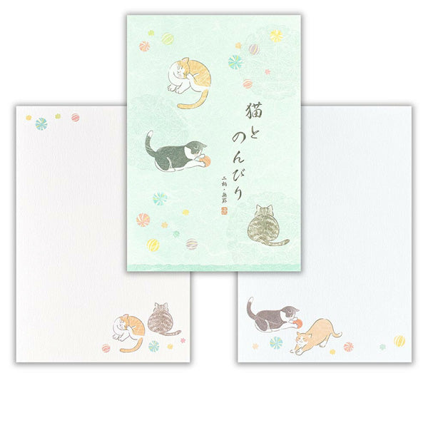 Papier Lettre Yufumi Chat - Papeterie Kawaii | Moshi Moshi Paris 