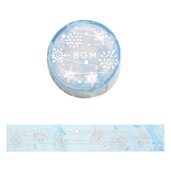 Washi Tape Kawaii - Silvery Snow | Moshi Moshi Papeterie