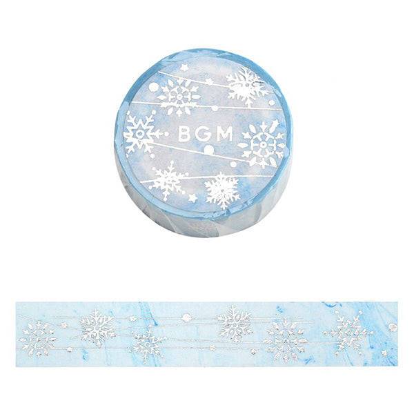 Washi Tape Kawaii - Silvery Snow | Moshi Moshi Papeterie