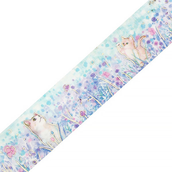 Washi Tape Flower & Cat - Papeterie Kawaii | Moshi Moshi Paris