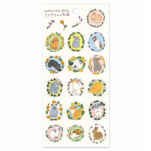 Stickers Usagi Flower - Papeterie Kawaii | Moshi Moshi Paris Japan