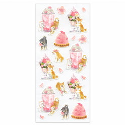 Stickers Sakura Shiba - Japanese Ice Cream | Moshi Moshi Paris Japan