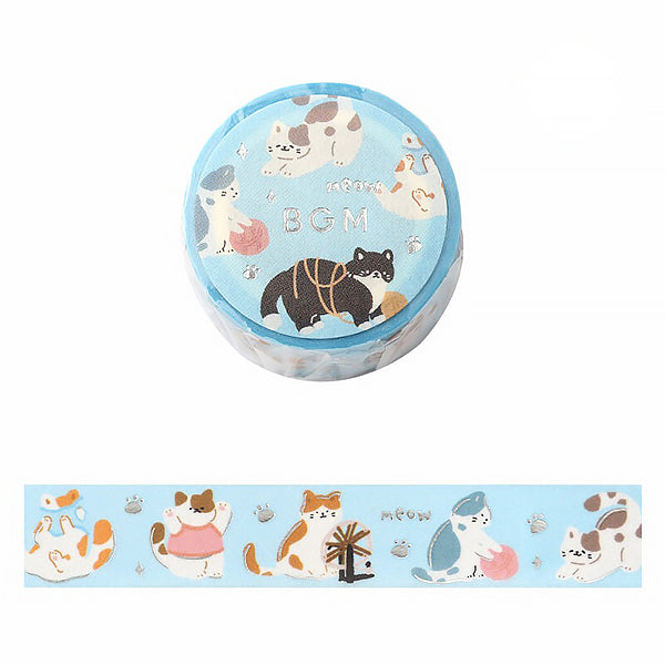 Washi Tape Cat Meow - Papeterie Kawaii | Moshi Moshi Paris