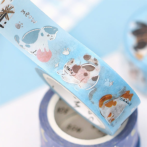 Washi Tape Cat Meow - Papeterie Kawaii | Moshi Moshi Paris