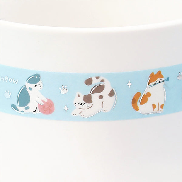 Washi Tape Cat Meow - Papeterie Kawaii | Moshi Moshi Paris