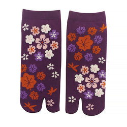 Tabi Socks - Cherry Blossom & Autumn Leaves | Moshi Moshi Paris