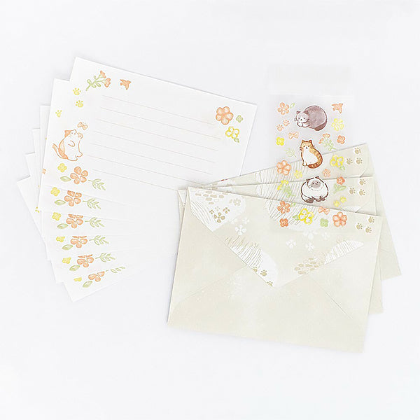 Papier Lettre & Enveloppe - Cat Deco | Moshi Moshi Papeterie