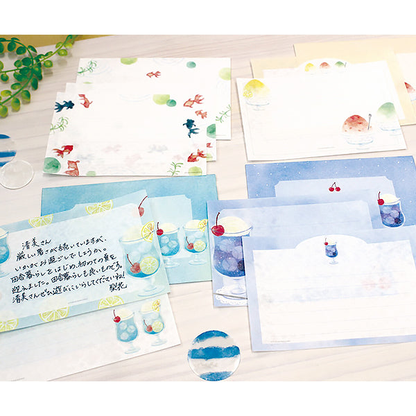 Papier Lettre & Enveloppe Summer - Goldfish