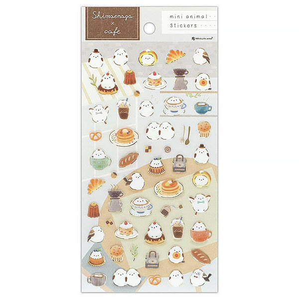 Stickers Japonais - Shimaenaga Café | Moshi Moshi Papeterie