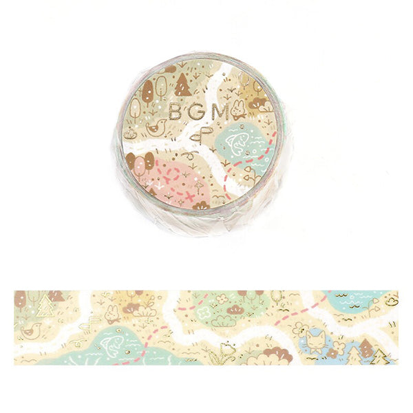 Washi Tape Fushigana - Map | Moshi Moshi Papeterie 