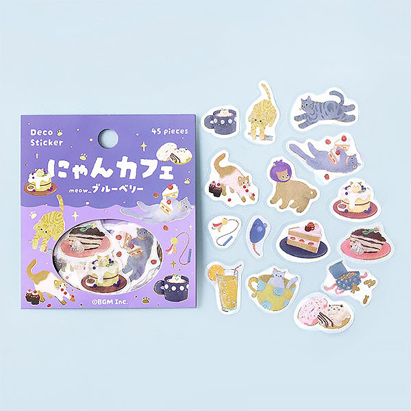 Stickers Kawaii - Neko Coffee | Moshi Moshi Papeterie