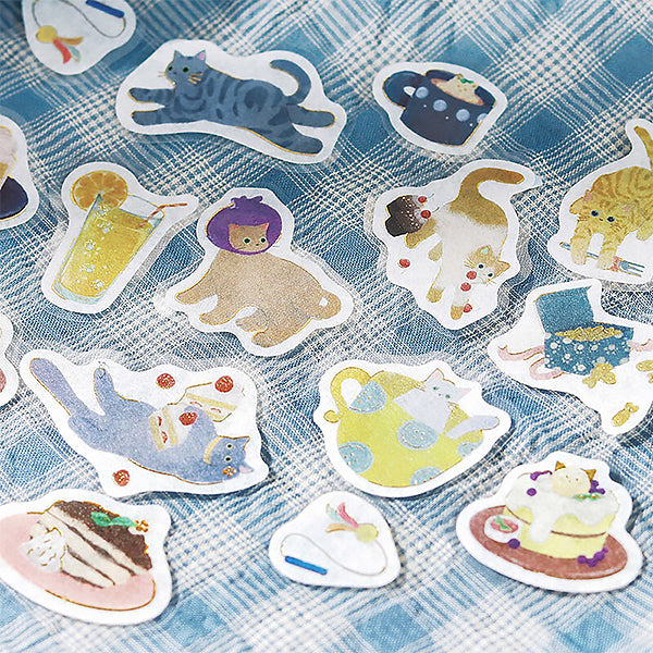 Stickers Kawaii - Neko Coffee | Moshi Moshi Papeterie