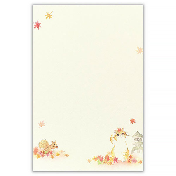 Carnet Papier Lettre Chat Nekorobi - Akisato  | Moshi Moshi Paris