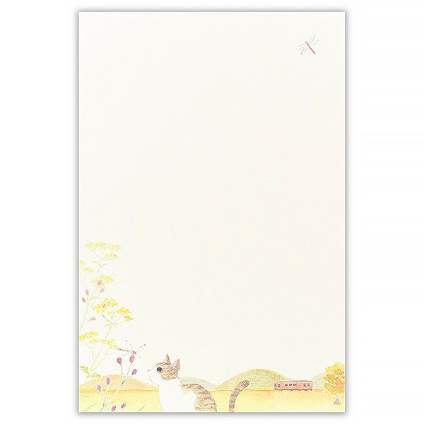 Carnet Papier Lettre Chat Nekorobi - Akisato  | Moshi Moshi Paris