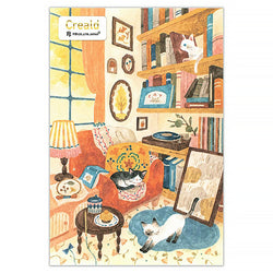 Carte Postale Japonaise - Chat Moment de Lecture | Moshi Moshi Paris