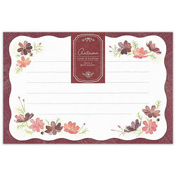 Papier Lettre Enveloppe Autumn - Cosmos | Moshi Moshi Papeterie