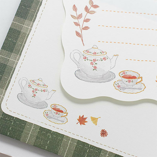 Papier Lettre & Enveloppe - Tea Time | Moshi Moshi Papeterie