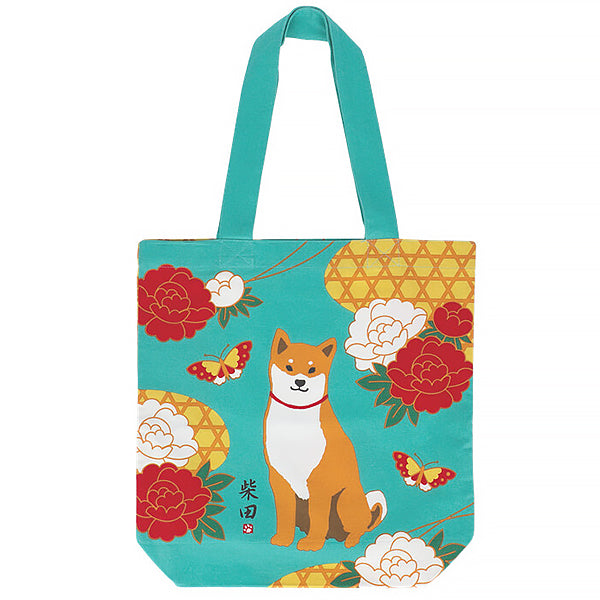 Tote Bag Shiba Camelia - Mode Japonaise | Moshi Moshi Paris 