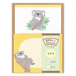 Papier Lettre Zoo in Animlas - Koala | Moshi Moshi Paris